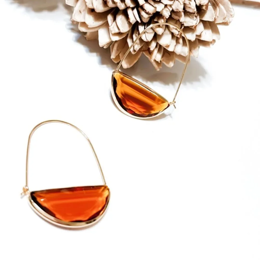 crystal hoop earrings M38